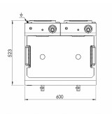 Freidora Eléctrica Doble 20L 8,4 kW HR Fainca FD20L600