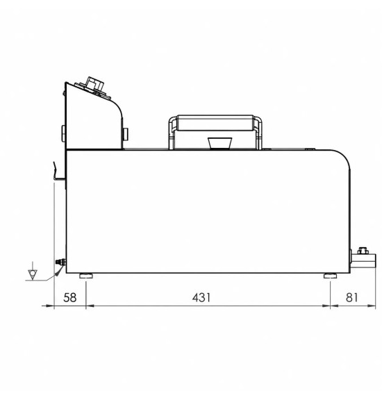 Freidora Eléctrica Doble 20L 8,4 kW HR Fainca FD20L600