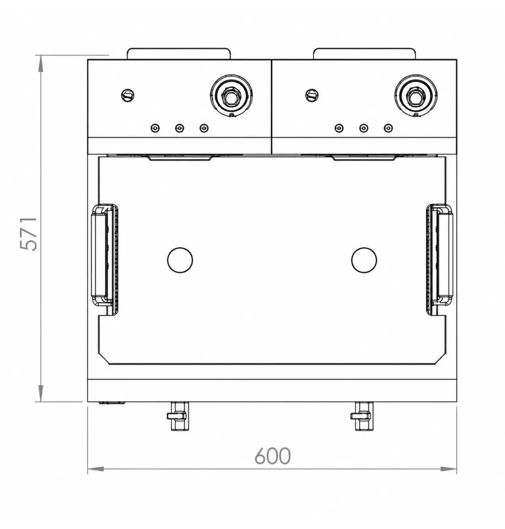 Freidora Eléctrica Alto Rendimiento 20L 11 kW HR Fainca FD20LAR600